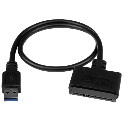 StarTech.com USB312SAT3CB przejściówka do kabli USB 3.1 A SATA 7+15 pin Czarny