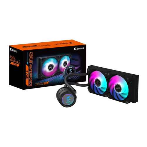 GIGABYTE AORUS WATERFORCE II 240 Procesor Chłodnica cieczy all-in-one 12 cm Czarny