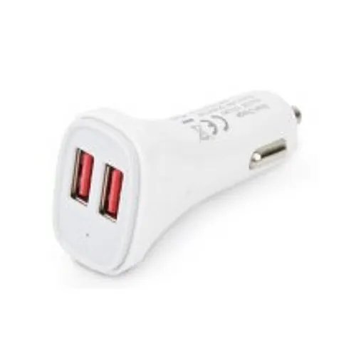 Techly IUSB2-CAR2-4A2P ładowarka do urządzeń przenośnych Aparat cyfrowy, MP4, Smartfon, Tablet Biały Automatyczna