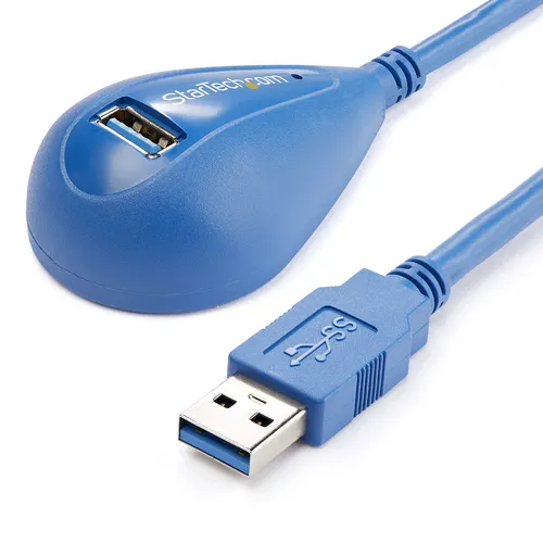 StarTech.com USB3SEXT5DSK kabel USB USB 3.2 Gen 1 (3.1 Gen 1) 1,5 m USB A 5 Gbit/s Niebieski