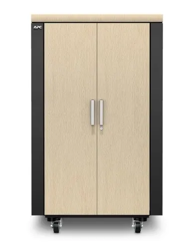APC NetShelter CX 24U Stojak wolnostojący Szary, Dąb