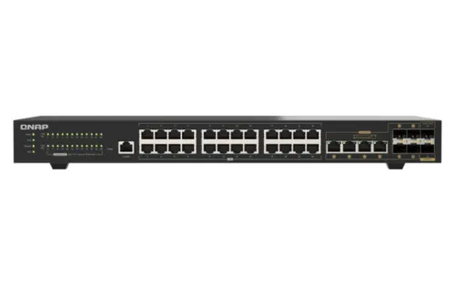 QNAP QSW-M2130-4C2S24T przełącznik sieciowy Zarządzany L2 2.5G Ethernet (100/1000/2500) 1U Czarny