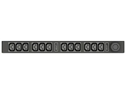 Vertiv Geist Basic rozdzielacz zasilania PDU 12 x gniazdo sieciowe 1U Czarny