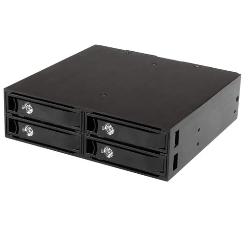 StarTech.com SATSASBP425 panel drive bay 13,3 cm (5.25") Taca napędu pamięci masowej Czarny
