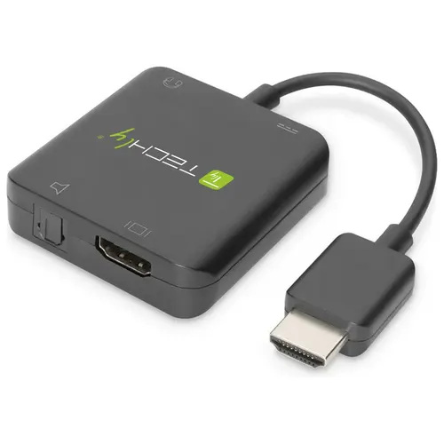 Kabel adapter Techly HDMI 4Kx2K do Audio 5.1CH SPIDF / 2.0 Jack 3.5mm Extractor