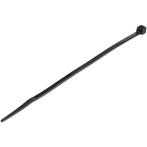 StarTech.com CBMZT6B opaska kablowa Zwalniana opaska kablowa Nylon, Plastik Czarny 100 szt.