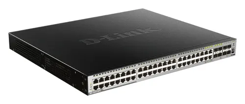 D-Link DGS-3630-52PC/SI przełącznik sieciowy Zarządzany L3 Gigabit Ethernet (10/100/1000) Obsługa PoE Czarny, Szary