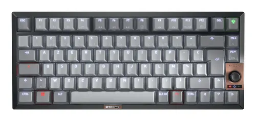 CHERRY KW 300W MX klawiatura Dom USB + Bluetooth AZERTY Francuski Czarny, Miedziany, Szary