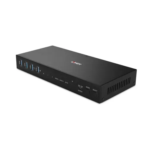 Lindy 39314 przełącznik KVM Czarny