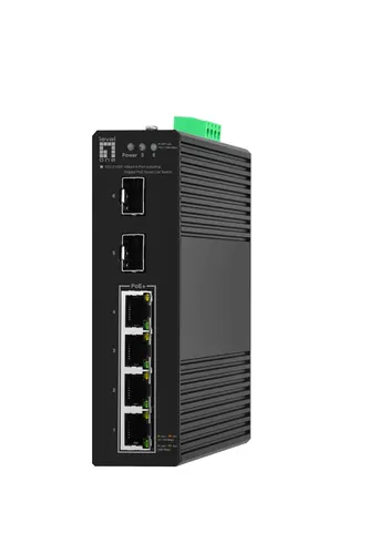 LevelOne IGS-2106P przełącznik sieciowy Zarządzany L2 Gigabit Ethernet (10/100/1000) Obsługa PoE Czarny