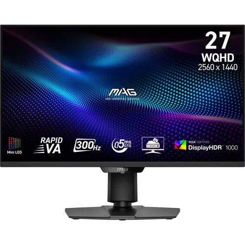 MSI MAG 274QPF X30MV monitor komputerowy 68,6 cm (27") 2560 x 1440 px Wide Quad HD LCD Czarny