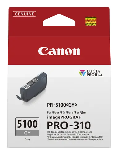 Canon PFI-5100 GY nabój z tuszem 1 szt. Oryginalny Szary