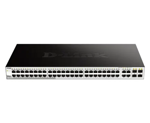 D-Link DGS-1210-52 Zarządzany L2 Gigabit Ethernet (10/100/1000) 1U Czarny