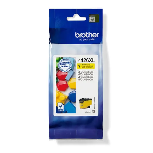 Brother LC-426XLY nabój z tuszem 1 szt. Oryginalny Wysoka (XL) wydajność Żółty