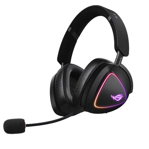 ASUS ROG DELTA II Zestaw słuchawkowy Przewodowy i Bezprzewodowy Opaska na głowę Gaming USB Type-C Bluetooth Czarny