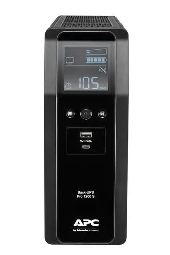 APC BACK UPS PRO BR 1200VA zasilacz UPS Technologia line-interactive 1,2 kVA 720 W 8 x gniazdo sieciowe