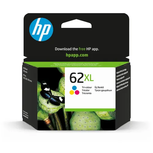 HP 62XL oryginalny tusz trójkolorowy XL