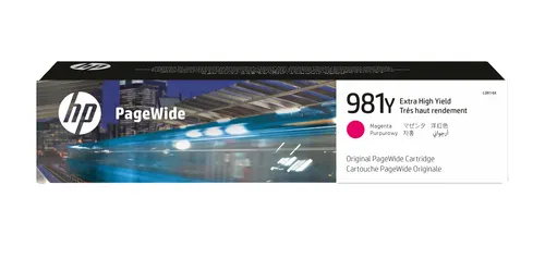 HP Oryginalny purpurowy wkład atramentowy 981Y PageWide o bardzo dużej pojemności