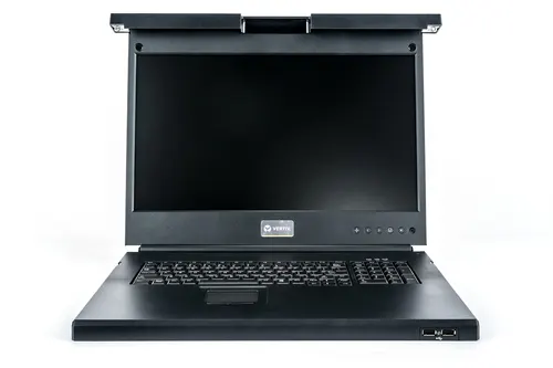 Vertiv Avocent LRA185KMM-204 konsola rackowa 48,3 cm (19") 1366 x 768 px Plastik, Stal Czarny 1U