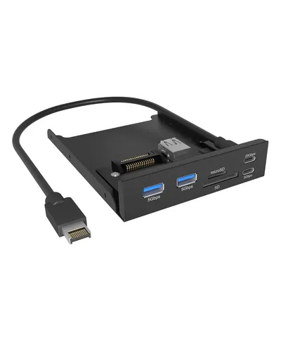 ICY BOX IB-HUB1419-i3 8,89 cm (3.5") Czarny