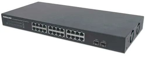 Intellinet 561044 przełącznik sieciowy Nie zarządzany L2 Gigabit Ethernet (10/100/1000) 1U Czarny