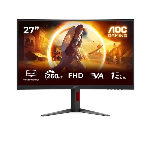 AOC G4 C27G4Z2 monitor komputerowy 68,6 cm (27") 1920 x 1080 px Full HD LCD Czarny, Czerwony