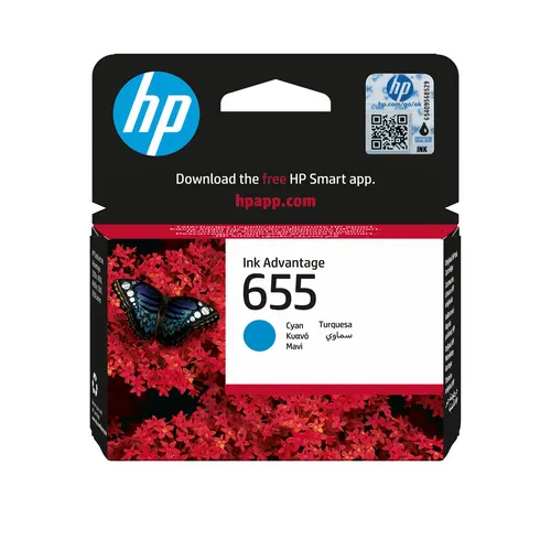 HP 655 oryginalny wkład atramentowy Ink Advantage błękitny