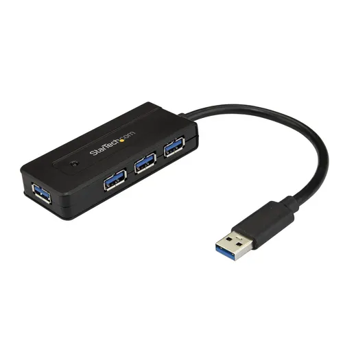 StarTech.com ST4300MINI huby i koncentratory USB 3.2 Gen 1 (3.1 Gen 1) Type-A 5000 Mbit/s Czarny