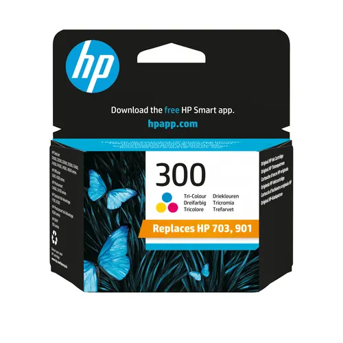 HP 300 oryginalny wkład atramentowy trójkolorowy (CC643EE)