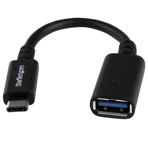 StarTech.com USB31CAADP kabel USB USB 3.2 Gen 1 (3.1 Gen 1) 0,15 m USB C USB A 5 Gbit/s Czarny