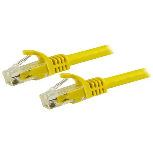 StarTech.com N6PATC750CMYL kabel sieciowy Żółty 7,5 m Cat6 U/UTP (UTP)
