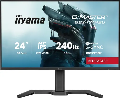 iiyama G-MASTER GB2471HSU-B1 monitor komputerowy 60,5 cm (23.8") 1920 x 1080 px Full HD Czarny