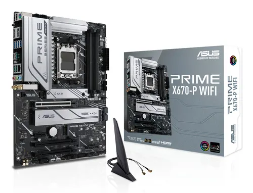ASUS PRIME X670-P WIFI AMD X670 Gniazdo AM5 ATX
