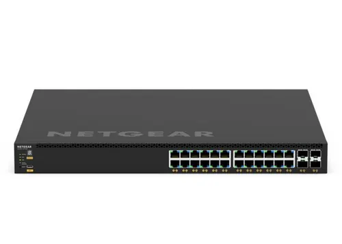NETGEAR GSM4328 Zarządzany L3 Gigabit Ethernet (10/100/1000) Obsługa PoE 1U Czarny