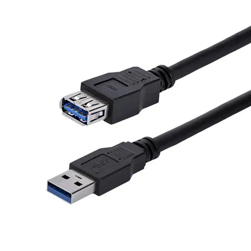 StarTech.com USB3SEXT1MBK kabel USB USB 3.2 Gen 1 (3.1 Gen 1) 1 m USB A 5 Gbit/s Czarny