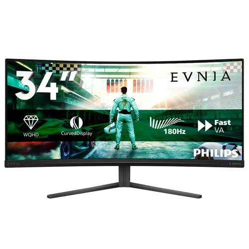 Philips Evnia 34M2C3500L/00 monitor komputerowy 86,4 cm (34") 3440 x 1440 px Wide Quad HD LCD Czarny