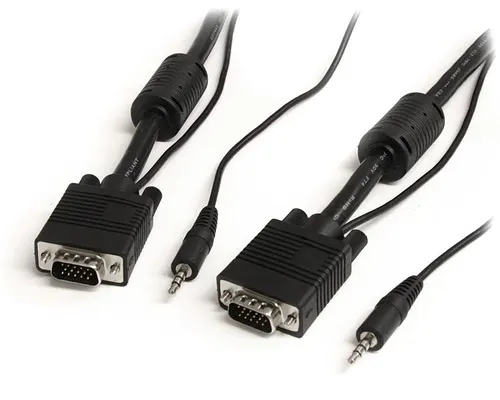StarTech.com VGA, 3.5mm - VGA, 3.5mm, 2m VGA (D-Sub) + 3.5mm Czarny