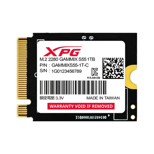 XPG SGAMMIXS55-1T-C urządzenie SSD 1 TB M.2 PCI Express 4.0 NVMe 3D NAND