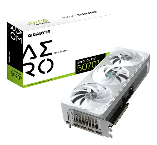 GIGABYTE GeForce RTX 5070 Ti AERO OC 16G NVIDIA 16 GB GDDR7