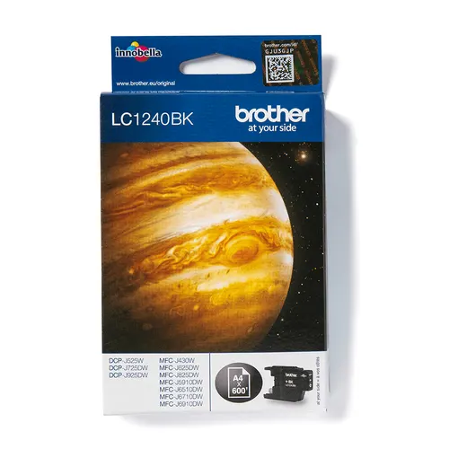 Brother LC1240BK nabój z tuszem 1 szt. Oryginalny Czarny