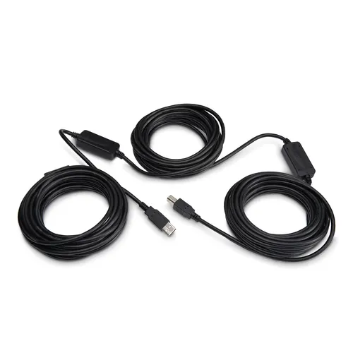 StarTech.com 15m USB 2.0, M/M kabel USB USB A USB B 0,48 Gbit/s Aluminium, Czarny