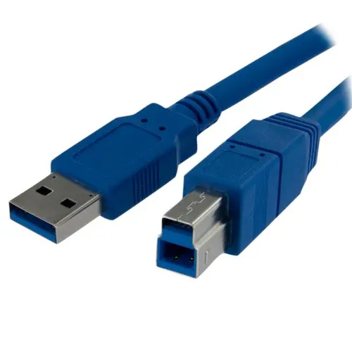StarTech.com USB3SAB1M kabel USB USB 3.2 Gen 1 (3.1 Gen 1) 1 m USB A USB B Niebieski