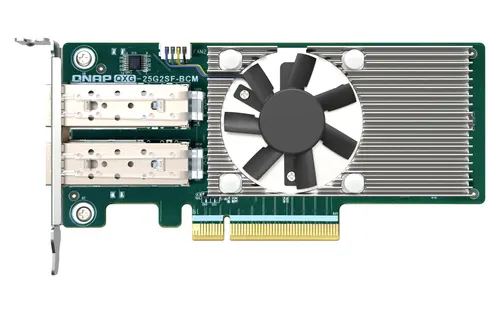 QNAP QXG-25G2SF-BCM karta sieciowa Wewnętrzny Włókno 25000 Mbit/s