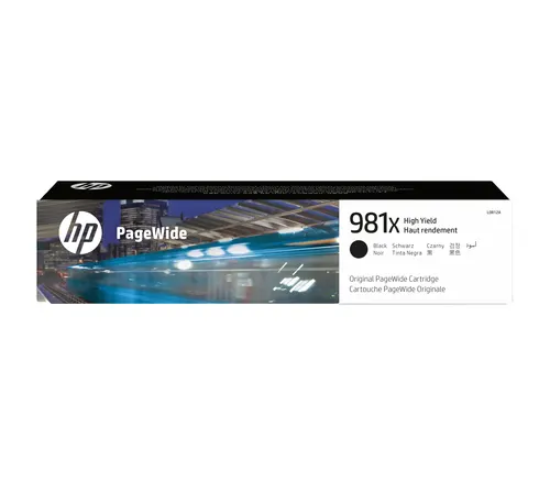 HP Oryginalny czarny wkład atramentowy 981X PageWide o dużej pojemności