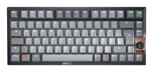 CHERRY KW 300 MX klawiatura Dom USB + Bluetooth QWERTZ Niemiecki Czarny, Miedziany, Szary, przełączniki MX2A Brown
