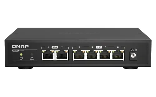 QNAP QSW-2104-2T przełącznik sieciowy Nie zarządzany 2.5G Ethernet (100/1000/2500) Czarny