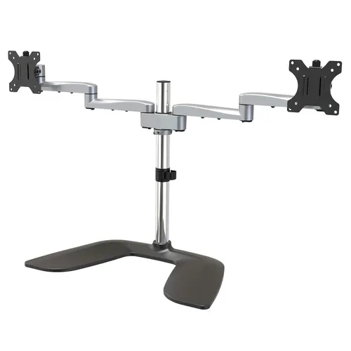 StarTech.com ARMDUALSS uchwyt / stojak do monitorów 81,3 cm (32") Biurko Czarny, Srebrny