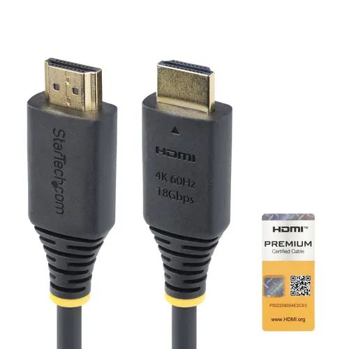 StarTech.com HDMI2-CABLE-4K60-1M kabel HDMI HDMI Typu A (Standard) Czarny