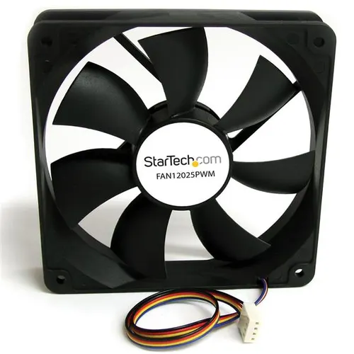 StarTech.com FAN12025PWM system chłodzenia komputerów Obudowa komputera Wentylator 12 cm Czarny