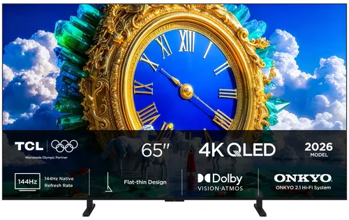 TCL A400 65A400 Telewizor 165,1 cm (65") 4K Ultra HD Smart TV Wi-Fi Czarny 700 cd/m²